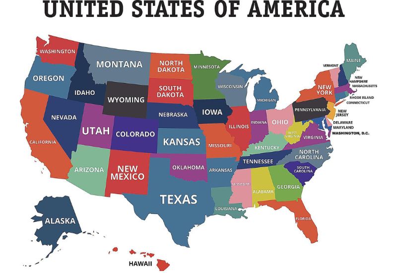 Hoa Kỳ có bao nhiêu tiểu bang?