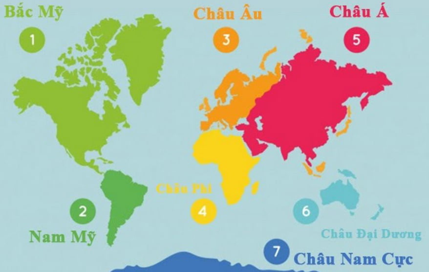 Thế giới có bao nhiêu châu lục