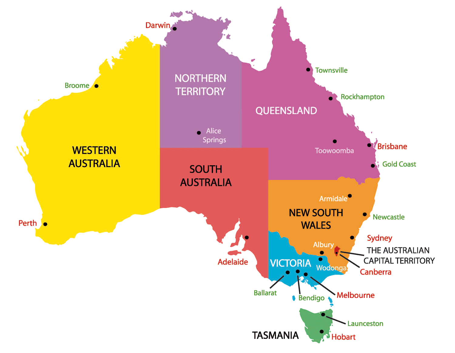 Các nước thuộc khu vực Châu Úc